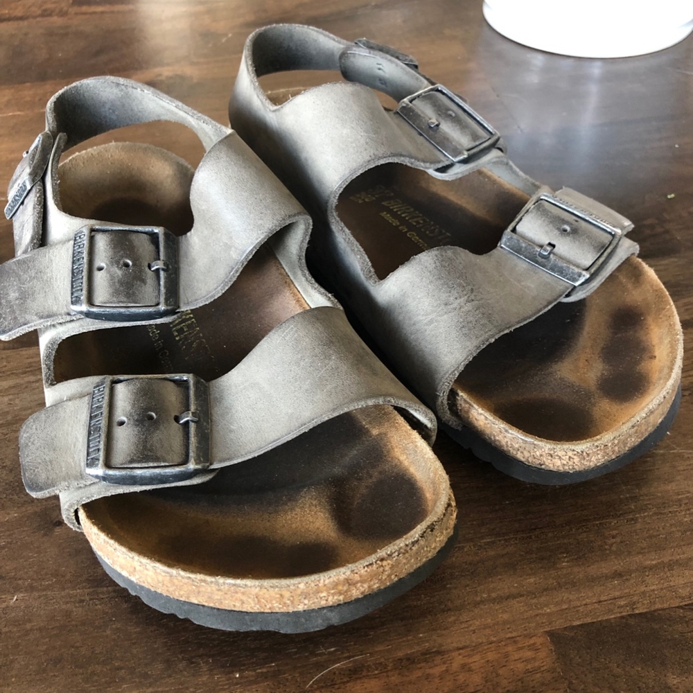 Classic Birkenstocks Sandals - Grey